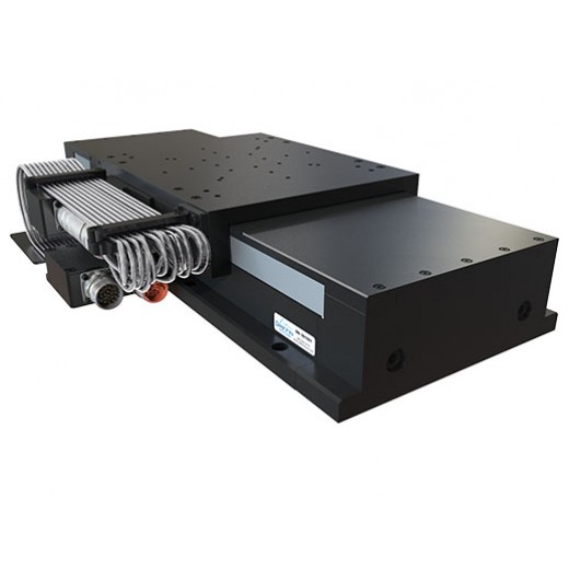 Heavy Duty, Precision Linear Stage with Ironcore Linear Servo Drive, Recirculating Linear Guide Ways, Linear Encoder, and Side Seals