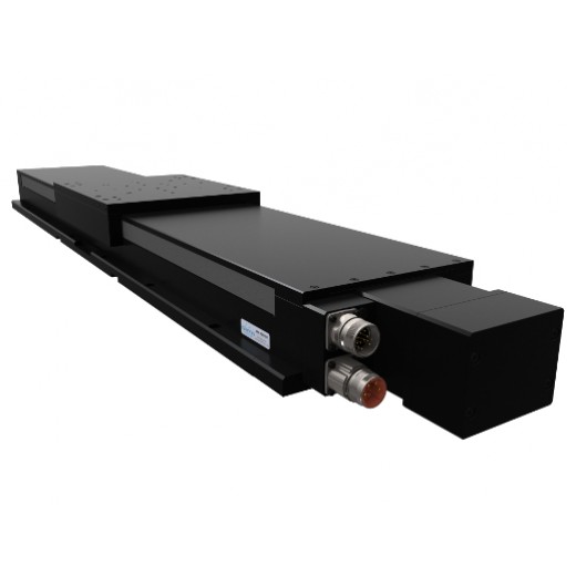 Heavy Duty, Precision Linear Stage with Brushless Servo Ball Screw Drive, Recirculating Linear Guide Ways, Rotary Encoder, and Side Seals and Brake