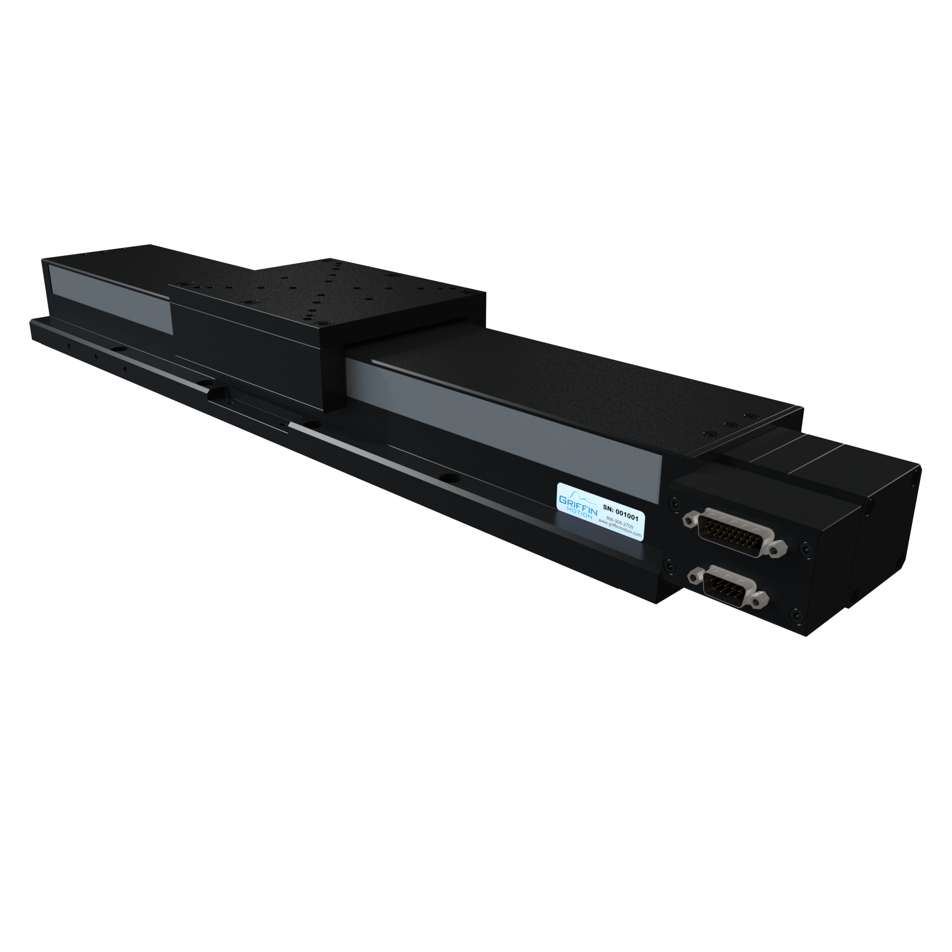 Precision Linear Stage with Brushless Servo Ball Screw Drive, Recirculating Linear Guide Ways, Rotary Encoder, and Side Seals